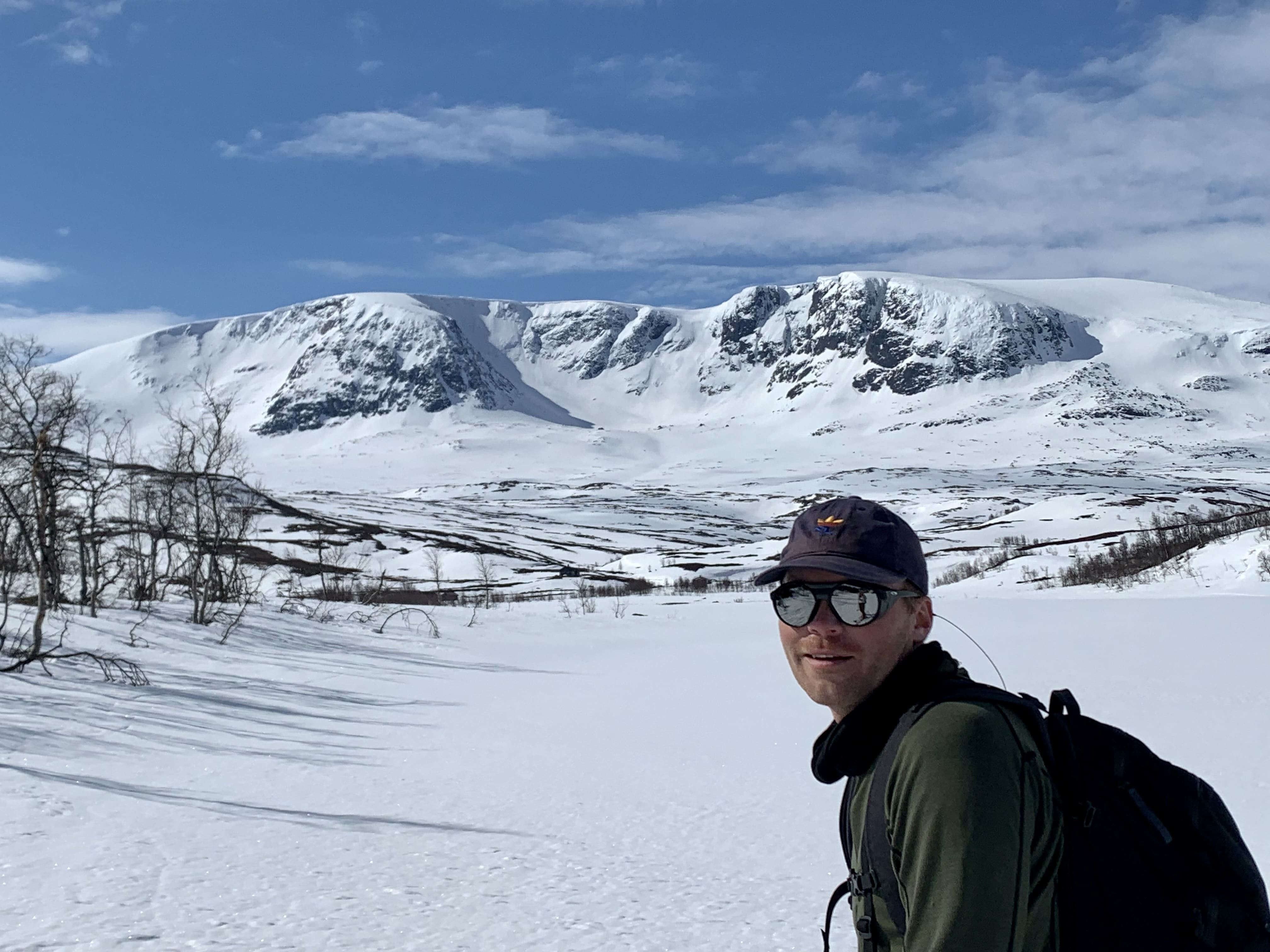 Martin skiing at the mountains in Gol. Photo: Hallingdølen.