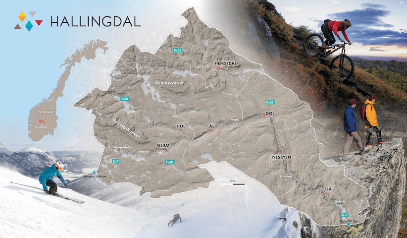 Map Hallingdal. Foto: Hallingdølen.